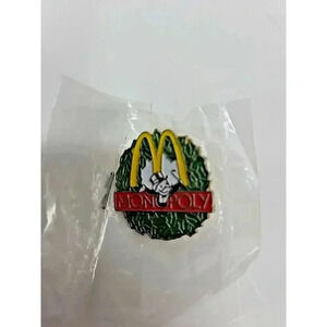Vintage 1995 McDonald's Monopoly Pin Collectors Lapel Pin New in Package